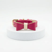 Load image into Gallery viewer, Raspberry Ripple Traditional Dog Collar