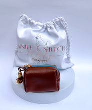 Load image into Gallery viewer, Brown & Blue Poo Bag holder
