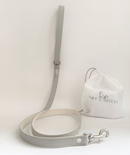 Load image into Gallery viewer, Squirrel Grey Traditional Leather Dog Lead