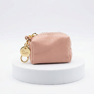 Puppy Pink Leather Poo Bag holder