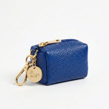 Load image into Gallery viewer, Blue Leather Poo Bag holder
