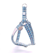 Load image into Gallery viewer, Comfy Cotton Blue Tartan Harness
